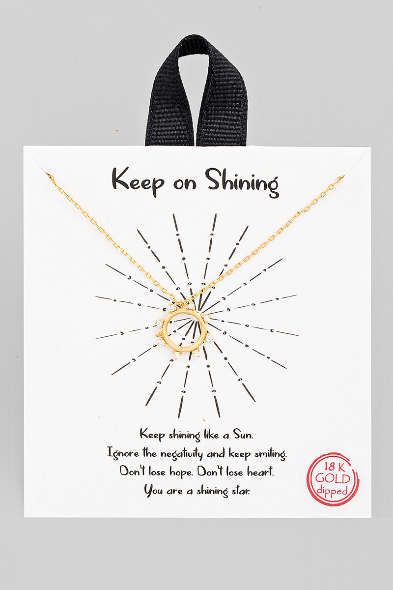 Keep on Shining Necklace