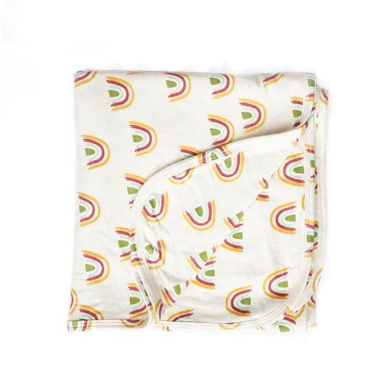 Load image into Gallery viewer, Rainbow Luxury Bamboo Blanket Swaddle
