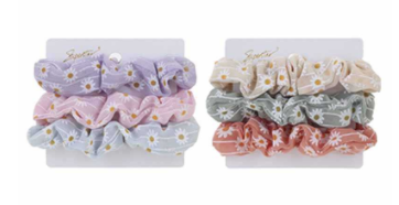 Load image into Gallery viewer, Daisy Scrunchie 3 Pack
