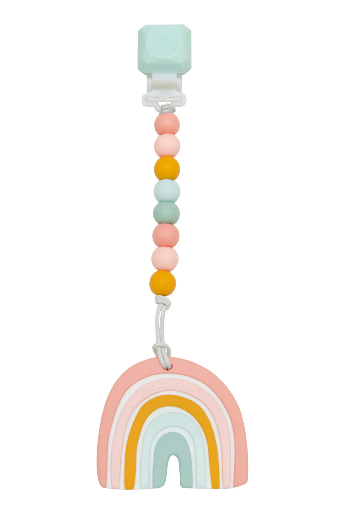 Load image into Gallery viewer, Pastel Rainbow Teether Gem Set
