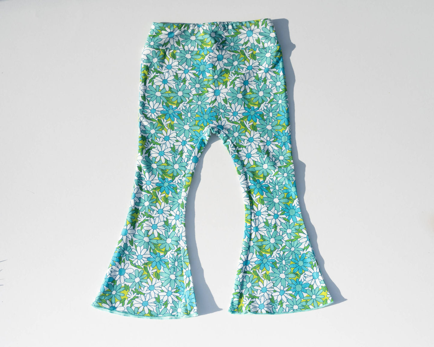 Load image into Gallery viewer, Groovy Garden Jersey Knit Bell Bottoms
