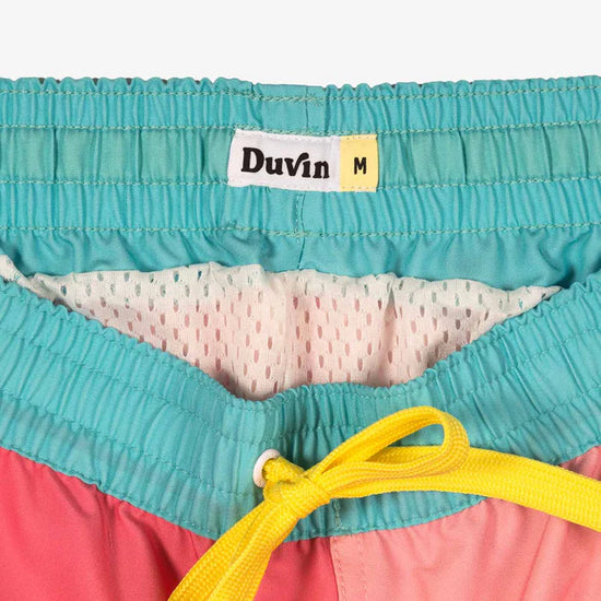 Duvin Beachside Checker Swim Short Pink
