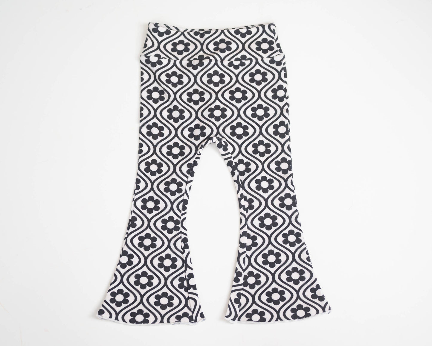 Black and White Groovy Bell Bottoms