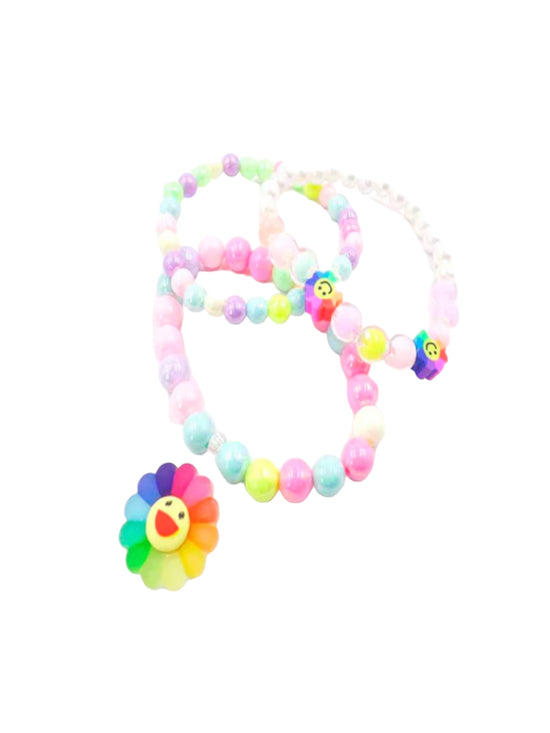 Kids Flower Beaded Bracelet