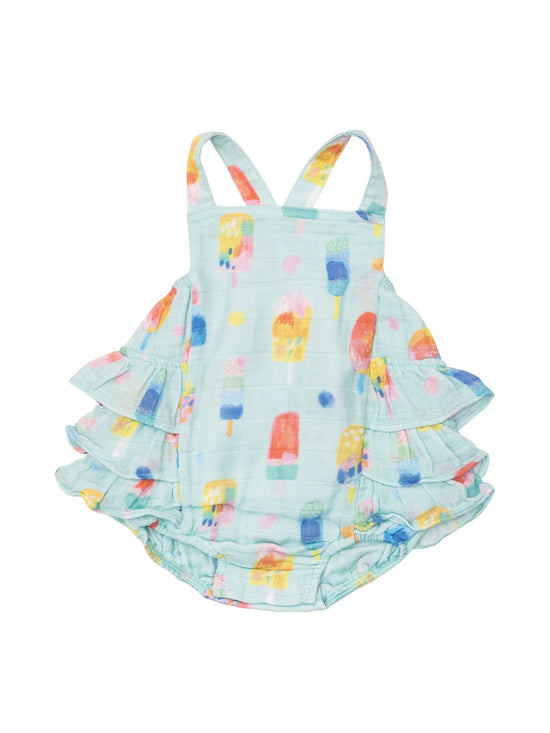 Load image into Gallery viewer, Ruffle Sunsuit Popsicles
